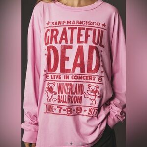 Pink Grateful Dead Long Sleeve Shirt